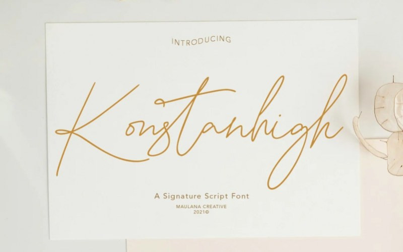 Konstanhigh Handwritten Font