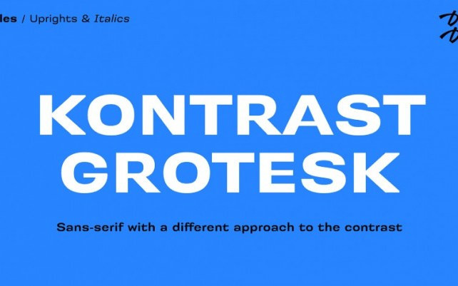 Kontrast Grotesk Sans Serif Font