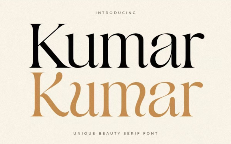 Kumar Serif Font