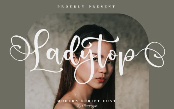 Ladytop Calligraphy Font