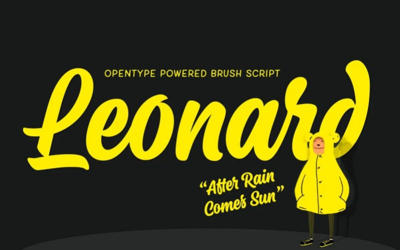 Leonard Script Font