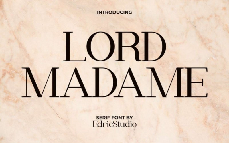 Lord Madame Serif Font