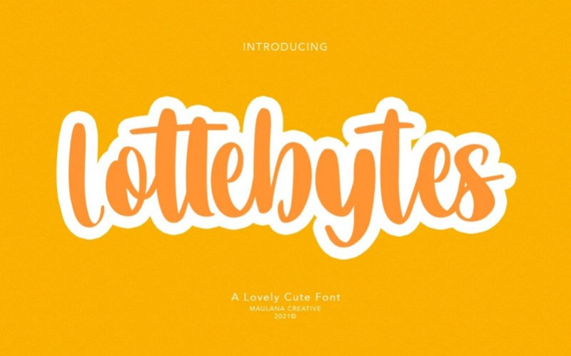 Lottebytes Handwritten Font