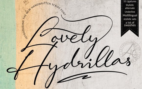 Lovely Hydrillas Handwritten Font