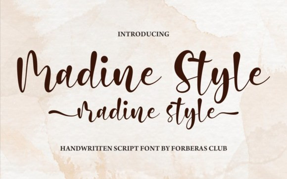 Madine Style Script Font