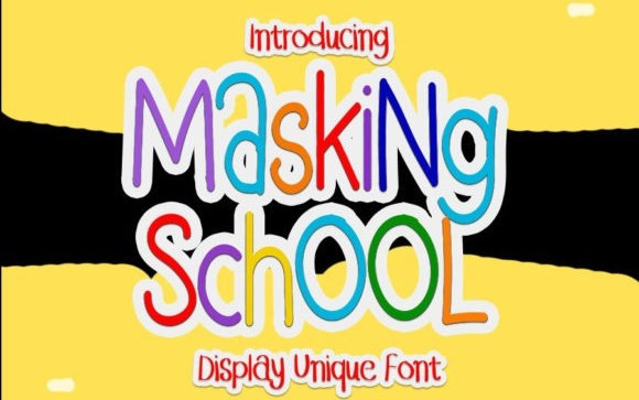 Masking School Display Font