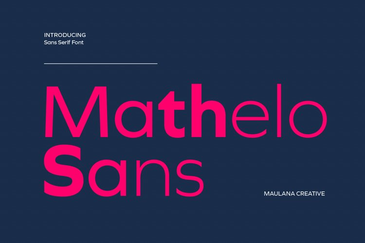 Mathelo Sans Serif Font