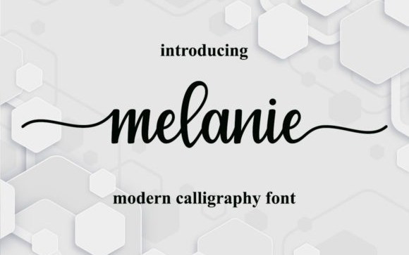 Melanie Calligraphy Typeface