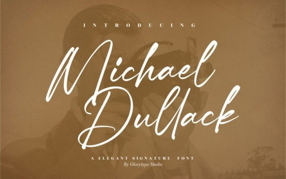 Michael Dullack Handwritten Font