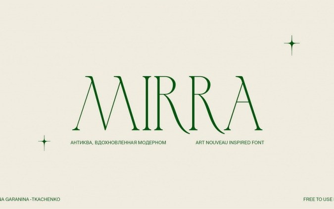 Mirra Serif Font