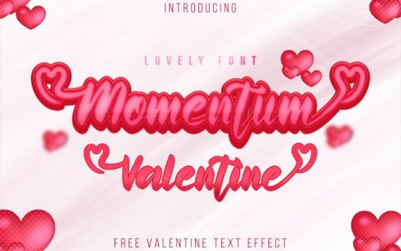 Momentum Valentine Script Font