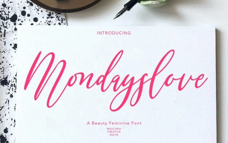 Mondayslove Handwritten Font