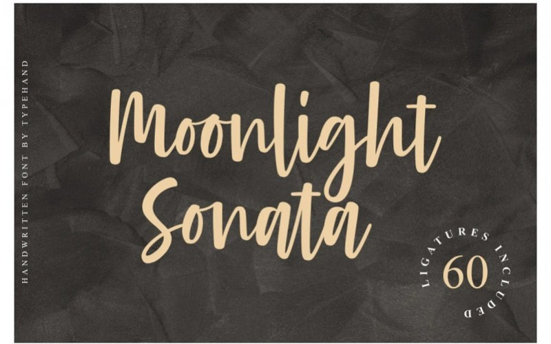 Moonlight Sonata Handwritten Font