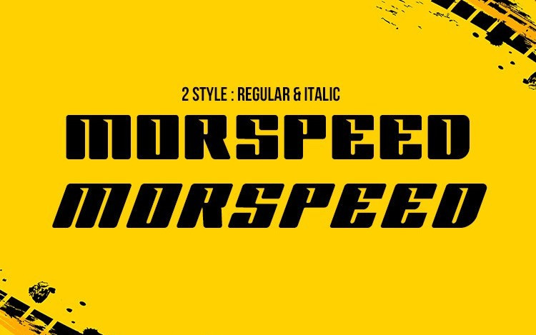 MORSPEED Display Font