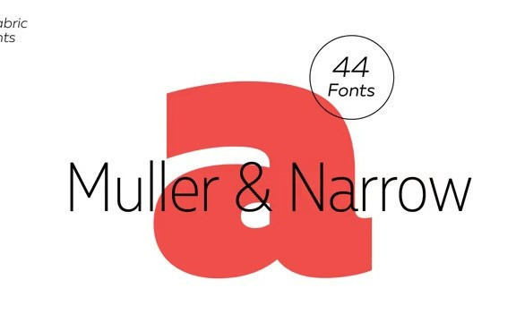 Muller Narrow Sans Serif Font