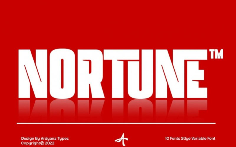 Nortune Extrablack Sans Serif Font