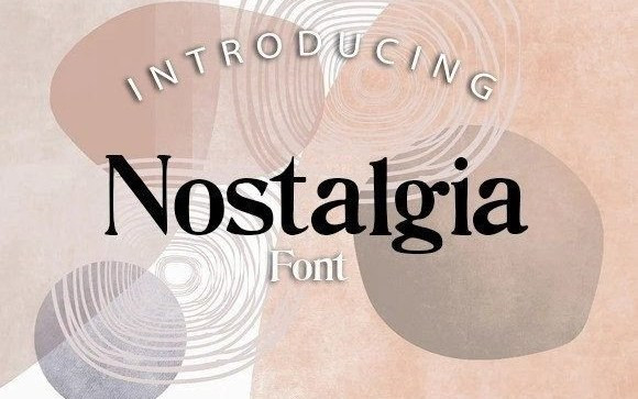 Nostalgia Serif Typeface