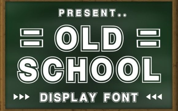 Old School Display Font