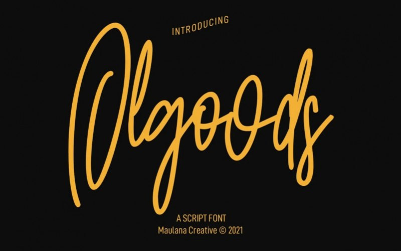 Olgoods Handwritten Font