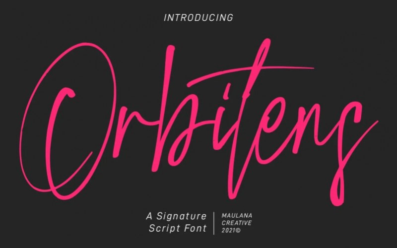 Orbitens Handwritten Font