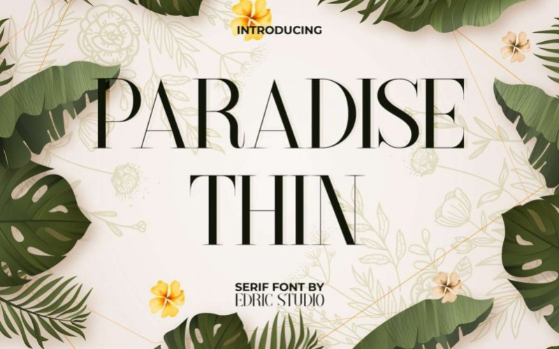 Paradise Thin Serif Font