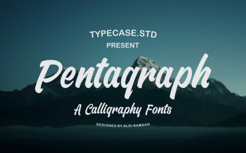 Pentagraph Script Font