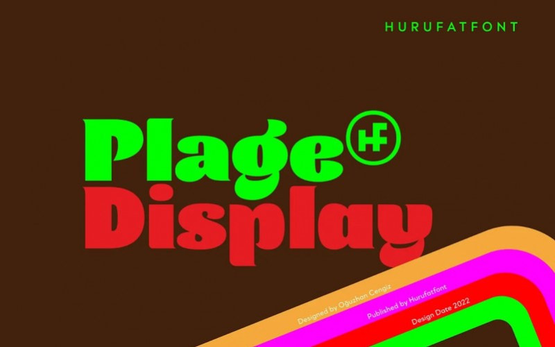 Plage Display Font