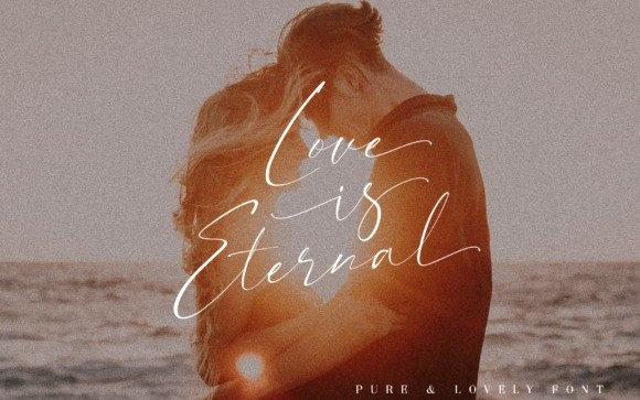 Pure+Lovely Handwritten Font