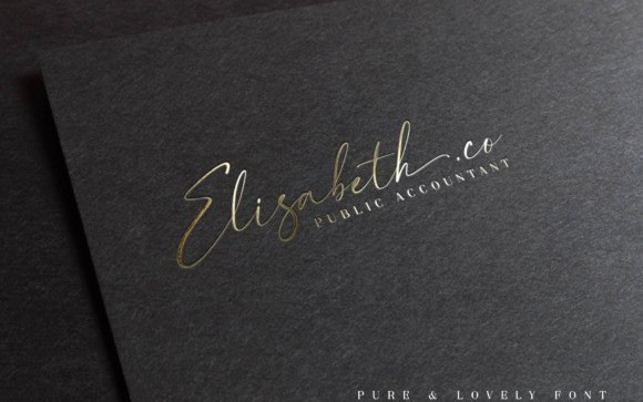 Pure+Lovely Handwritten Font