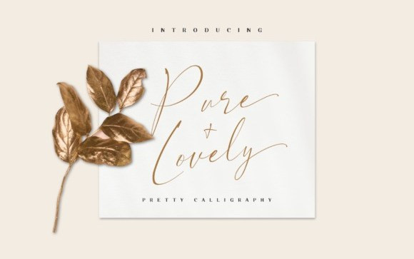 Pure+Lovely Handwritten Font