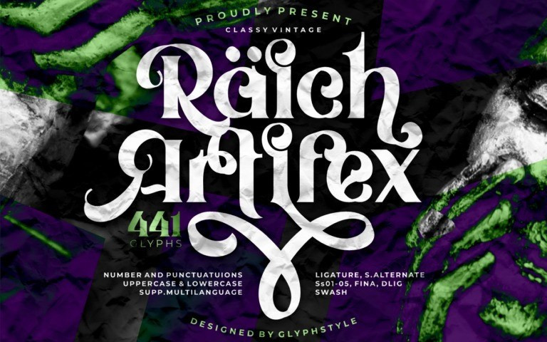 Raich Artifex Serif Font