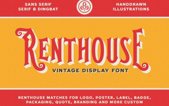 Renthouse Display Font