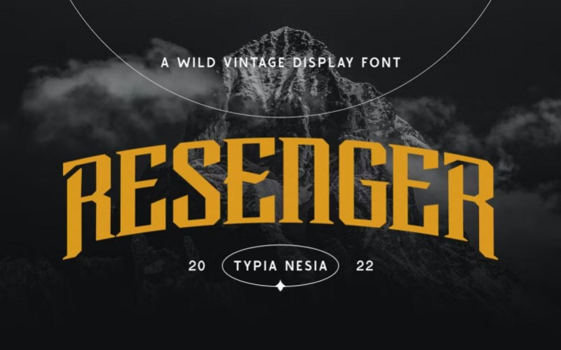 Resenger Display Font