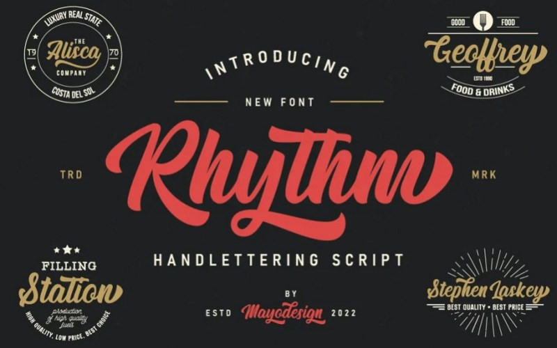 Rhythm Script Font