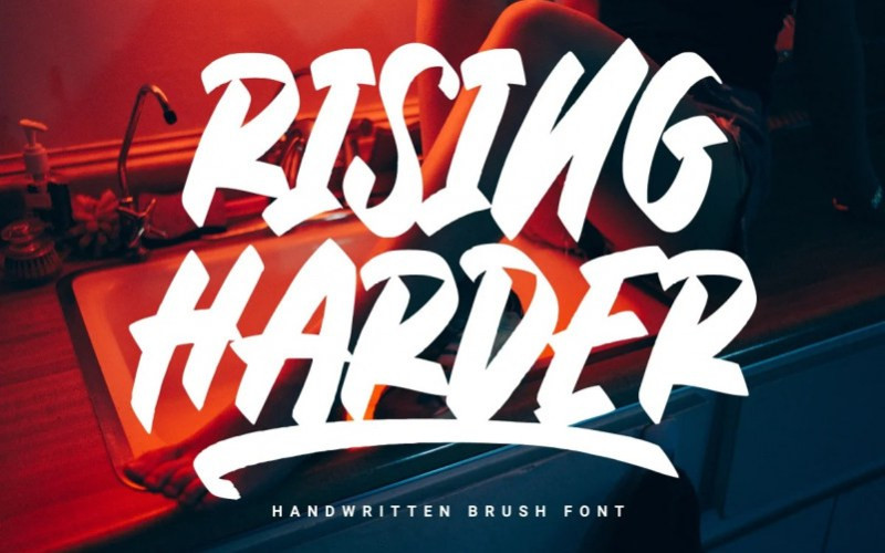 Rising Harder Script Font