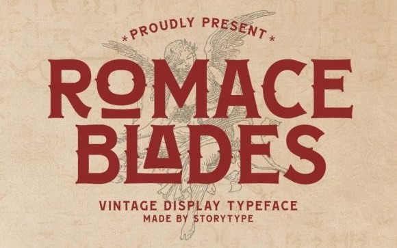 ROMACE BLADES Display Font