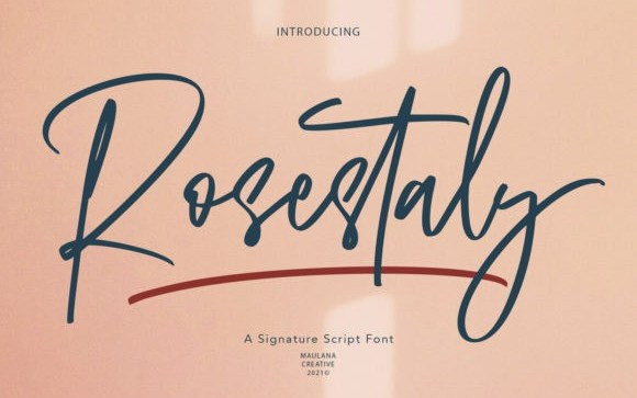 Rosestaly Handwritten Font