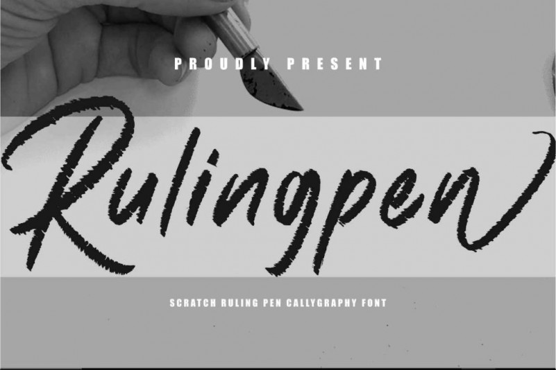 Rulingpen Brush Font