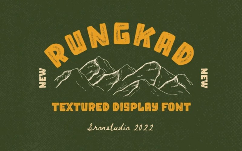 RUNGKAD Display Font