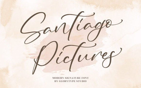 Santiago Pictures Script Font