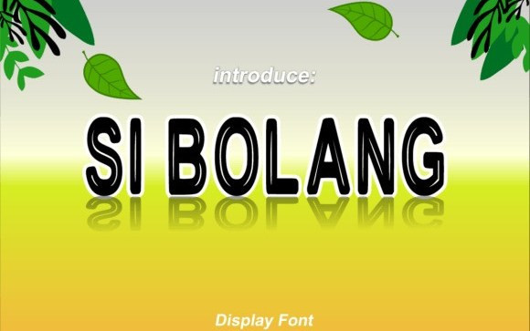 Si Bolang Display Font