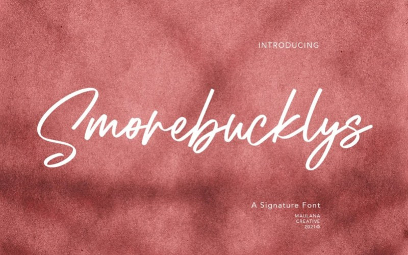 Smorebucklys Handwritten Font