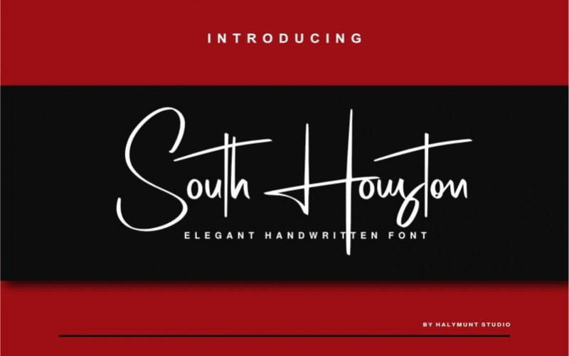 South Houston Handwritten Font