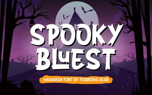 SPOOKY BLUEST Display Font