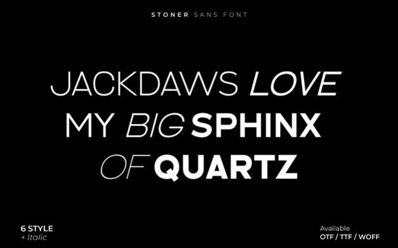 Stoner Sans Serif Font