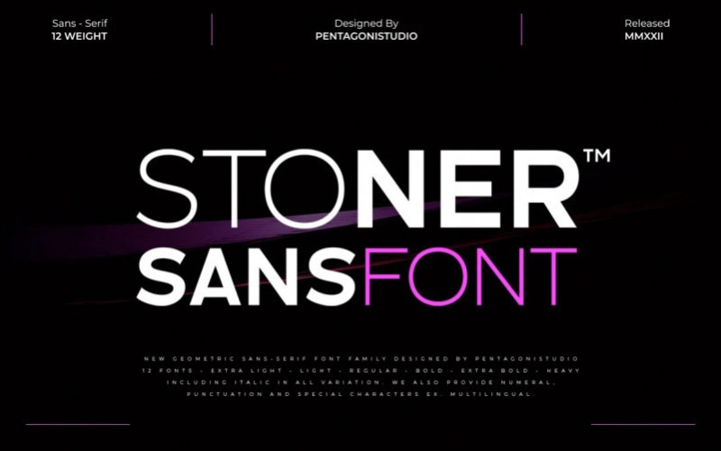 Stoner Sans Serif Font