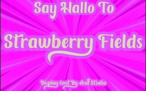 Strawberry Fields Script Font