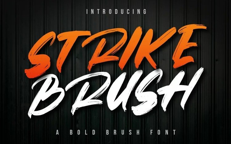 Strike Brush Font