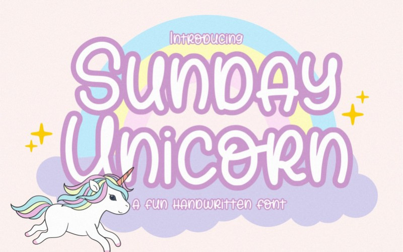 Sunday Unicorn Display Font