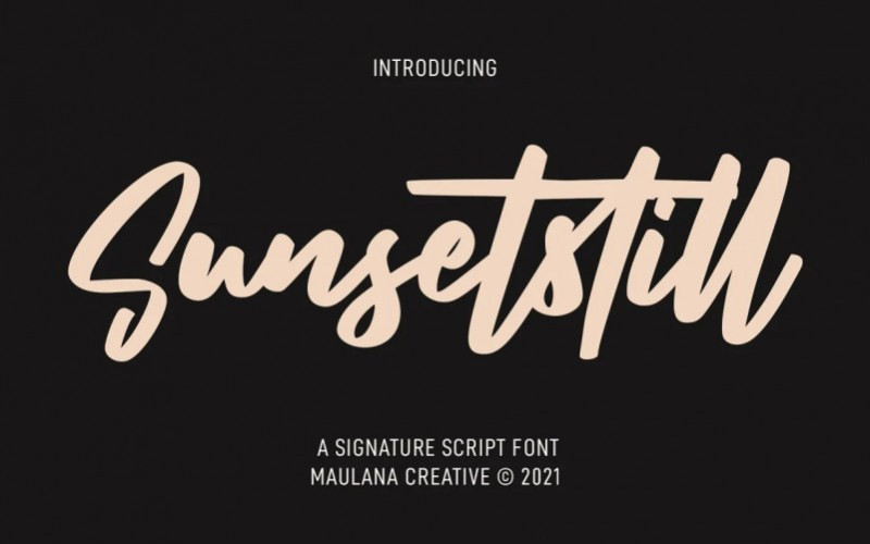 Sunsetstill Handwritten Font